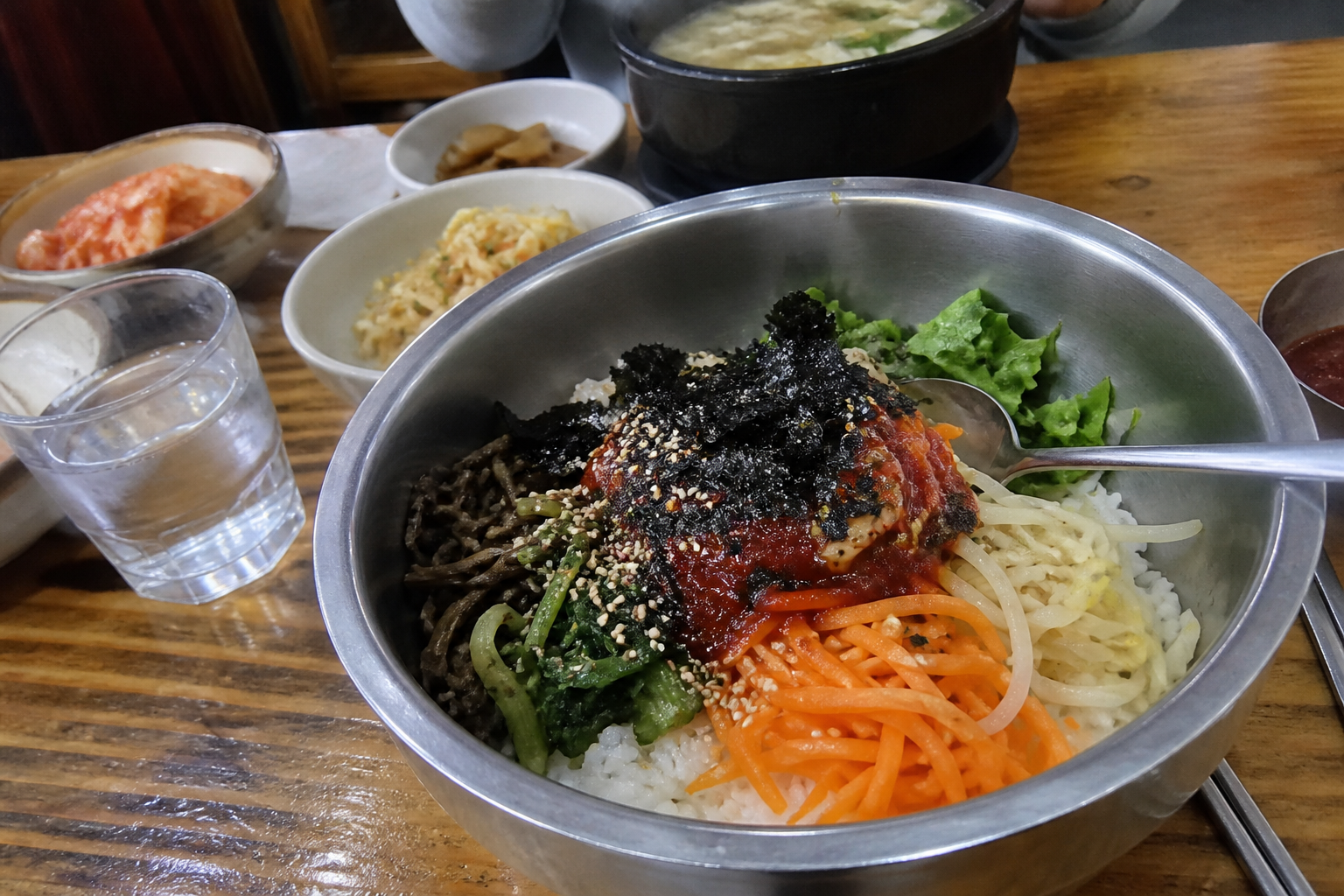 A natural AI-generated SEOULIAN editorial photograph illustrating Bibimbap
