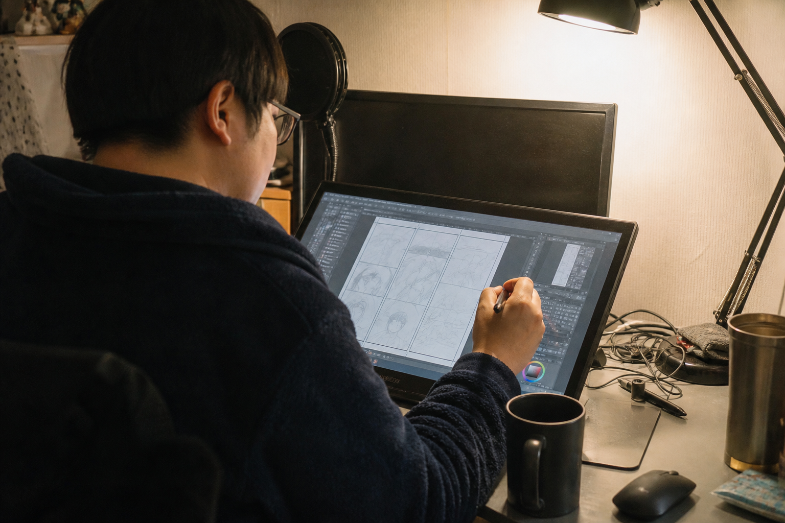 A natural AI-generated SEOULIAN editorial photograph illustrating Webtoon