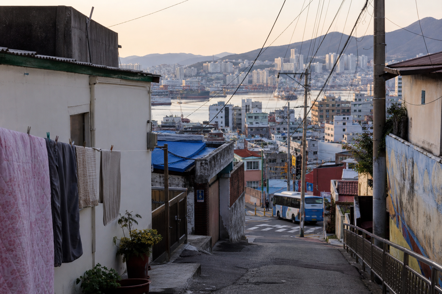 A natural AI-generated SEOULIAN editorial photograph illustrating Busan