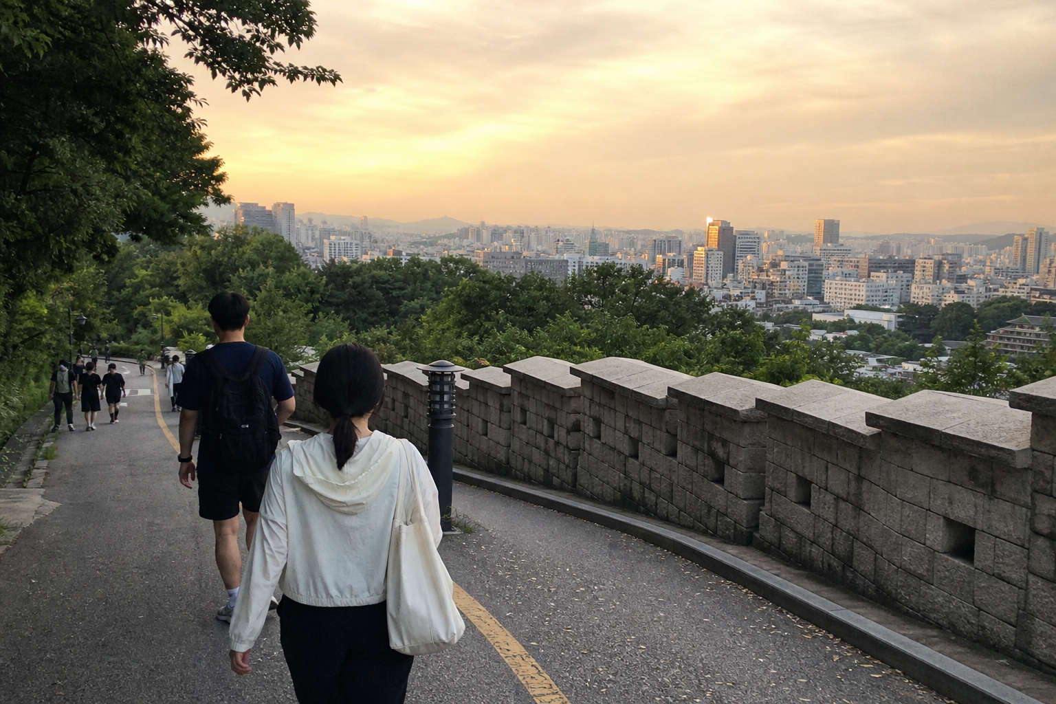 A natural AI-generated SEOULIAN editorial photograph illustrating Namsan