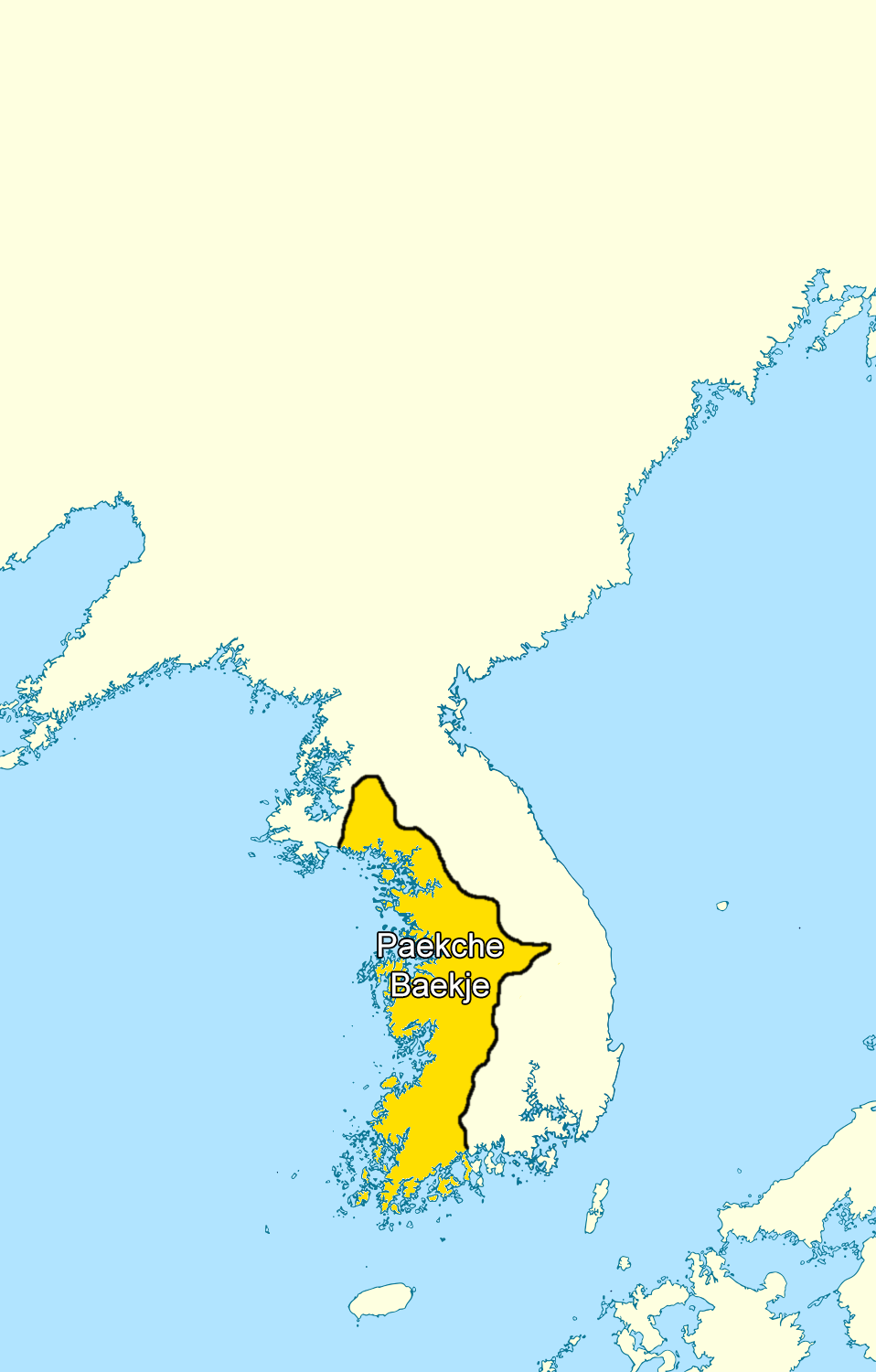 A Wikimedia Commons image illustrating Paekche