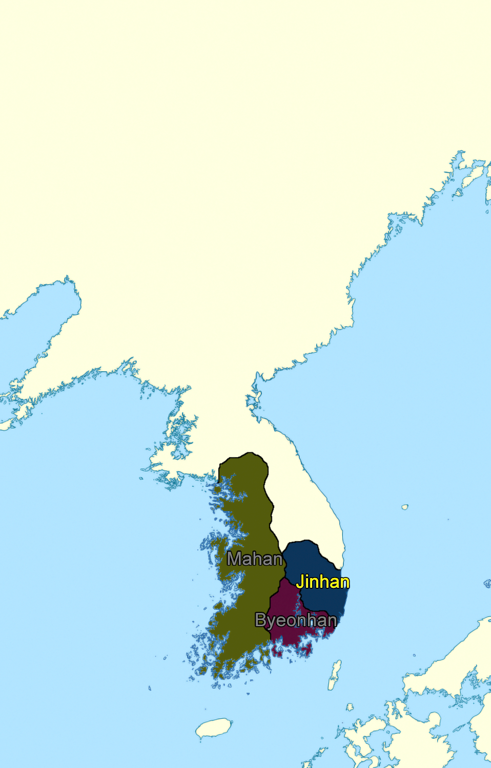 A Wikimedia Commons image illustrating Jinhan confederacy