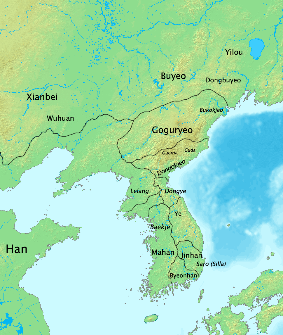 A Wikimedia Commons image illustrating Proto–Three Kingdoms period