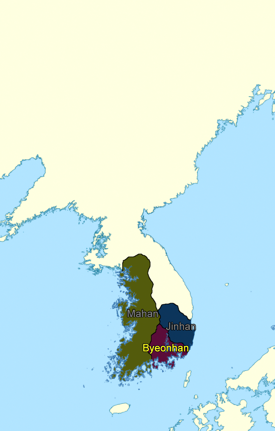 A Wikimedia Commons image illustrating Byeonhan confederacy